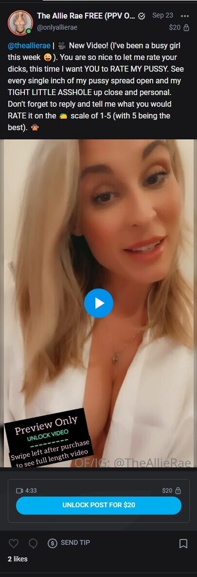 Allie Rae Nude Leaked Onlyfans Photo Allie Rae Nude Leaked Onlyfans Photo